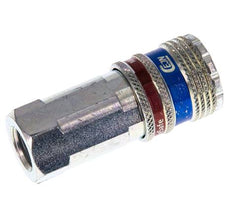 Stahl/Messing DN 7,6 (7,2 Euro) Sicherheitsluftkupplung Muffe G 1/4 Zoll Innengewinde