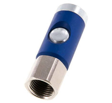 Sicherheits-Luftkupplungsmuffe aus gehärtetem Stahl DN 7.4 mit Druckknopf G 1/2 Zoll Innengewinde