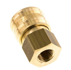 Messing DN 7.2 (Euro) Luftkupplung Muffe G 1/4 Zoll Innengewinde