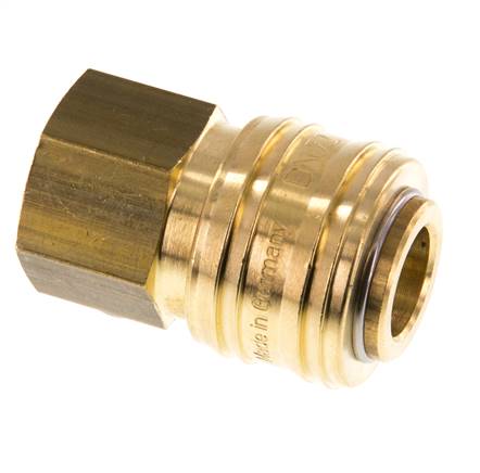 Messing DN 7.2 (Euro) Luftkupplung Muffe G 1/4 Zoll Innengewinde