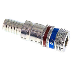 Stahl/Messing DN 7,6 (7,2 Euro) Sicherheits-Luftkupplungsmuffe 13 mm Schlauchpfeiler