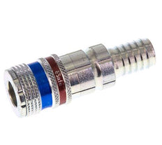 Stahl/Messing DN 7,6 (7,2 Euro) Sicherheits-Luftkupplungsmuffe 13 mm Schlauchpfeiler
