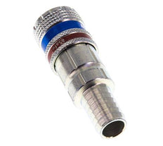 Stahl/Messing DN 7,6 (7,2 Euro) Sicherheits-Luftkupplungsmuffe 13 mm Schlauchpfeiler
