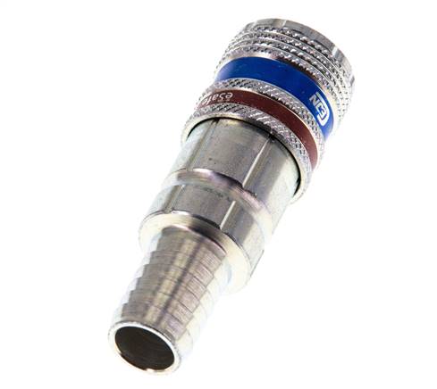 Stahl/Messing DN 7,6 (7,2 Euro) Sicherheits-Luftkupplungsmuffe 13 mm Schlauchpfeiler