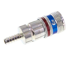 Stahl/Messing DN 7,6 (7,2 Euro) Sicherheits-Luftkupplungsmuffe 6 mm Schlauchpfeiler
