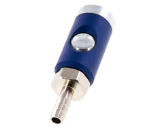 Sicherheits-Luftkupplungsmuffe aus gehärtetem Stahl DN 7,4 mit Druckknopf 8 mm Schlauchsäule