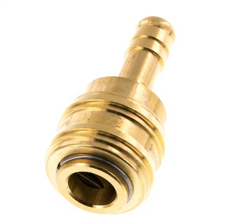 Messing DN 7.2 (Euro) Luftkupplungsmuffe 9 mm Schlauchpfeiler