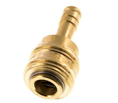Messing DN 7,2 (Euro) Luftkupplungsmuffe 9 mm Schlauchsäule Doppelabsperrung