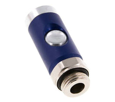 Gehärteter Stahl DN 7.4 Sicherheits-Luftkupplungsmuffe mit Druckknopf G 1/2 Zoll Außengewinde