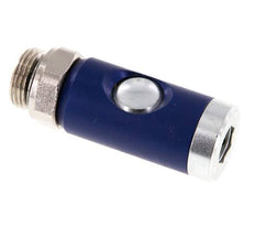 Gehärteter Stahl DN 7.4 Sicherheits-Luftkupplungsmuffe mit Druckknopf G 1/2 Zoll Außengewinde