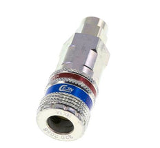 Stahl/Messing DN 7,6 (7,2 Euro) Sicherheitsluftkupplung Muffe 5x8 mm (streamline) Überwurfmutter