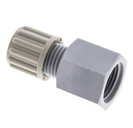 8x6mm & G3/8'' PA Gerade Klemmverschraubung mit Innengewinde 10 bar