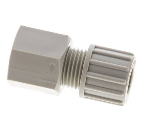 10x8mm & G3/8'' PP Druckverschraubung mit Innengewinde 10 bar