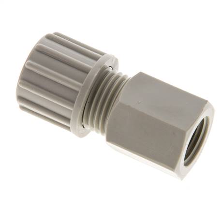 10x8mm & G1/4'' PP Druckverschraubung mit Innengewinde 10 bar