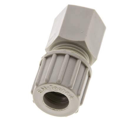 10x8mm & G1/4'' PP Druckverschraubung mit Innengewinde 10 bar