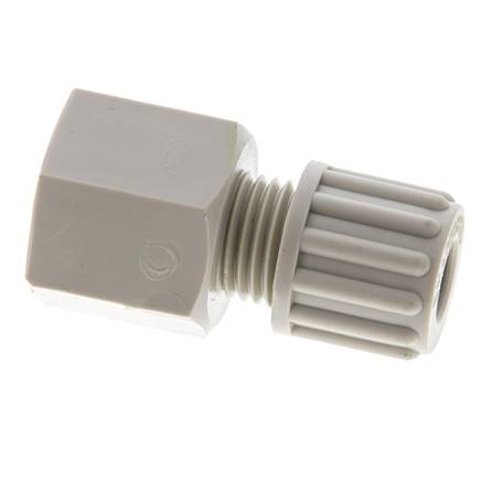8x6mm & G3/8'' PP Druckverschraubung mit Innengewinde 10 bar