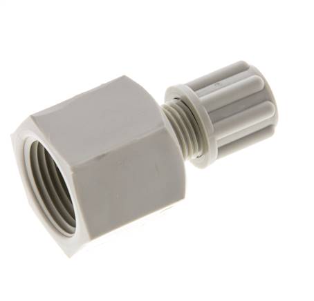6x4mm & G3/8'' PP Druckverschraubung mit Innengewinde 10 bar