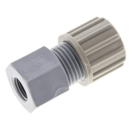 10x8mm & G1/8'' PA Gerade Klemmverschraubung mit Innengewinde 10 bar