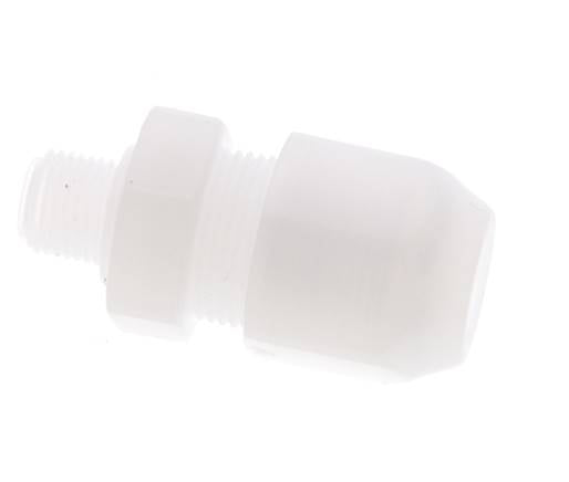 8x10mm & G1/8'' PP Gerade Schlauchverschraubung mit Außengewinde 10bar/145psi [2 Stück]