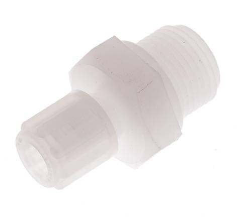 6x4mm & G3/8'' PVDF Druckverschraubung mit Außengewinde 10 bar
