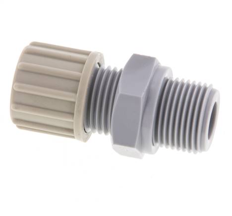 10x8mm & G3/8'' PA Gerade Verschraubung mit Außengewinde 10 bar