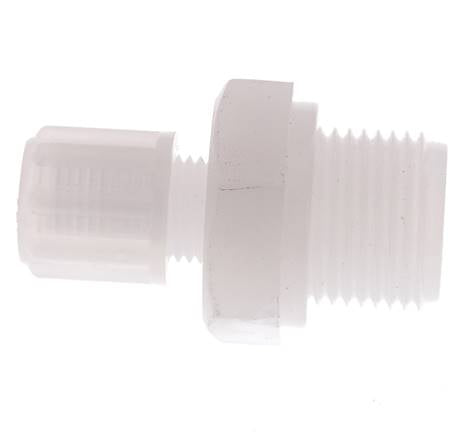 6x4mm & G3/8'' PVDF Druckverschraubung mit Außengewinde 10 bar