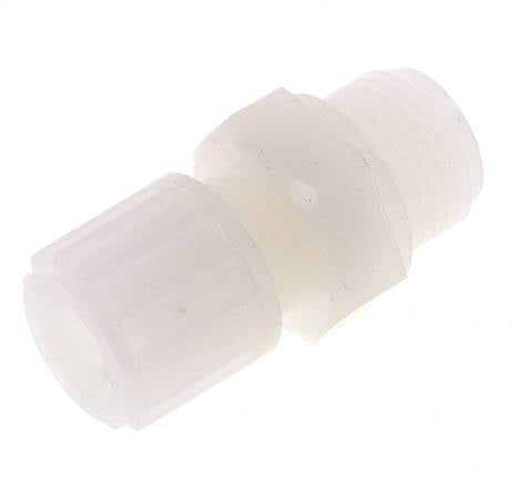 12x10mm & G1/2'' PVDF Druckverschraubung mit Außengewinde 10 bar