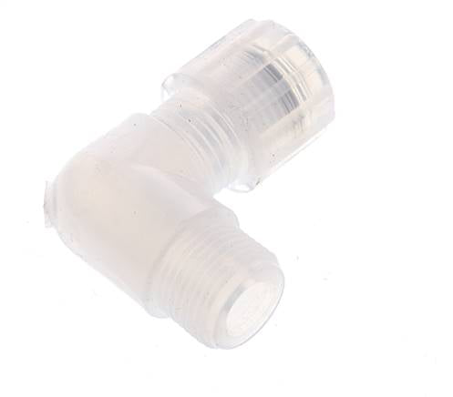 10x8mm & G3/8'' PFA-Winkelverschraubung mit Außengewinde 10 bar