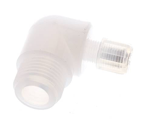 6x4mm & G1/2'' PFA-Winkelverschraubung mit Außengewinde 10 bar