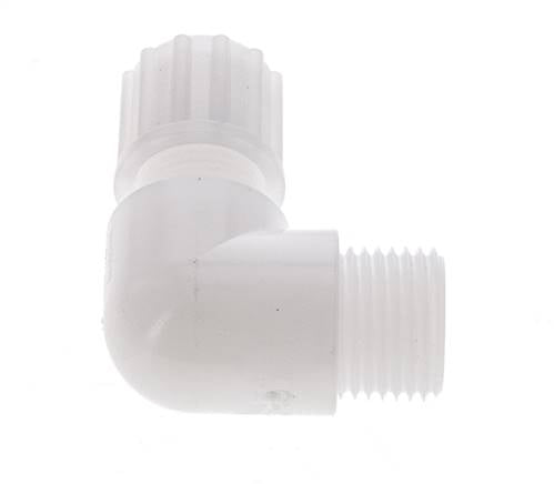 12x10mm & G1/2'' PVDF-Kompressionsverschraubung mit Außengewinde 10 bar