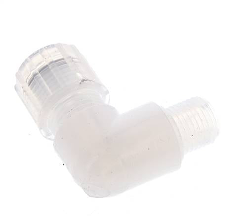 10x8mm & G1/4'' PFA-Winkelverschraubung mit Außengewinde 10 bar