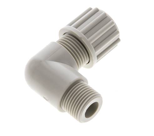 12x10mm & G3/8'' PP-Kompressionsverschraubung mit Außengewinde 10 bar