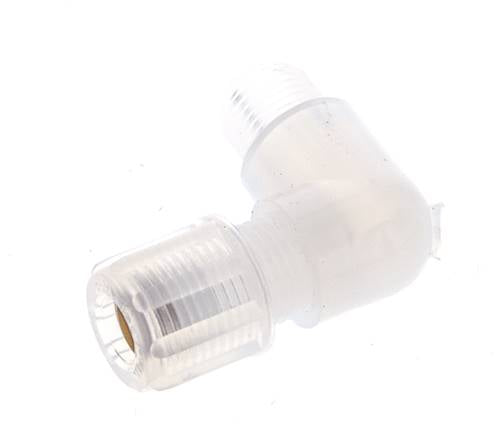 6x4mm & G1/8'' PFA-Winkelverschraubung mit Außengewinde 10 bar