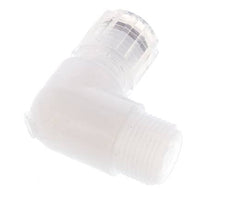 8x6mm & G3/8'' PFA-Winkelverschraubung mit Außengewinde 10 bar