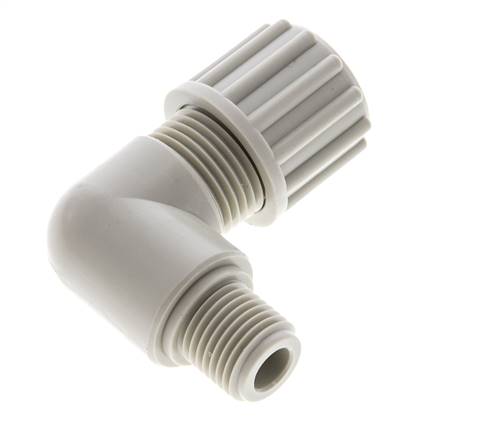 12x10mm & G1/4'' PP-Kompressionsverschraubung mit Außengewinde 10 bar