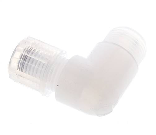 8x6mm & G3/8'' PFA-Winkelverschraubung mit Außengewinde 10 bar