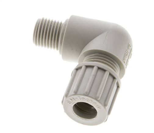 10x8mm & G1/4'' PP-Kompressionsverschraubung mit Außengewinde 10 bar