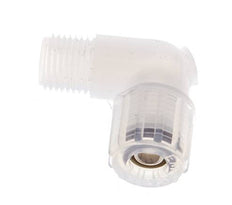 8x6mm & G1/4'' PFA-Winkelverschraubung mit Außengewinde 10 bar