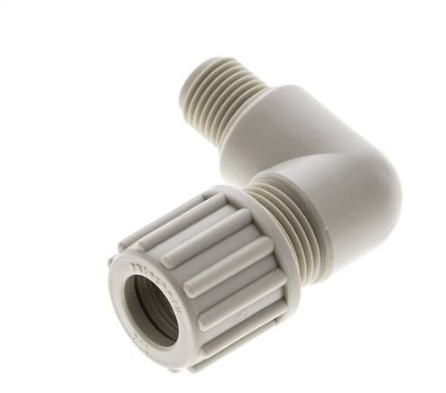 12x10mm & G1/4'' PP-Kompressionsverschraubung mit Außengewinde 10 bar