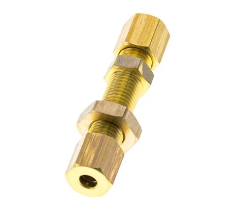 4mm Messing Gerade Klemmringverschraubung Durchgang 150 Bar DIN EN 1254-2