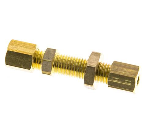 4mm Messing Gerade Klemmringverschraubung Durchgang 150 Bar DIN EN 1254-2