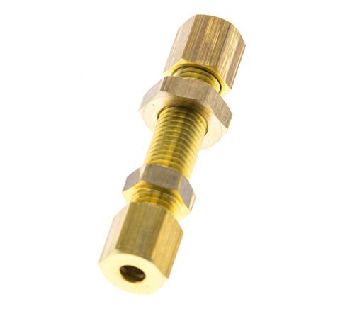 4mm Messing Gerade Klemmringverschraubung Durchgang 150 Bar DIN EN 1254-2
