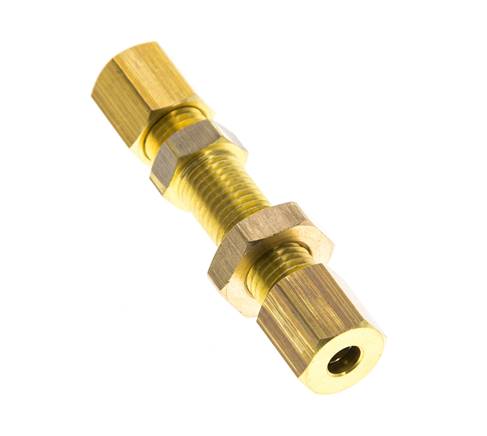 4mm Messing Gerade Klemmringverschraubung Durchgang 150 Bar DIN EN 1254-2
