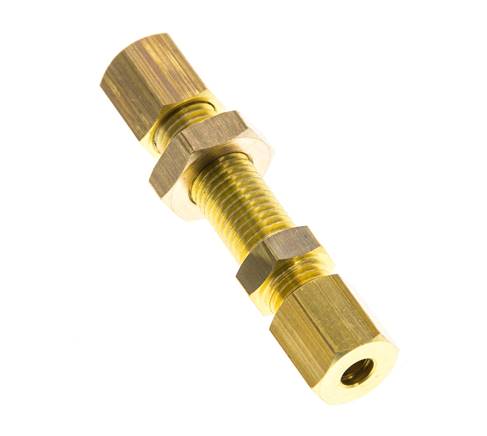 4mm Messing Gerade Klemmringverschraubung Durchgang 150 Bar DIN EN 1254-2