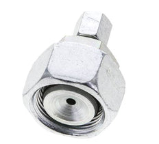 6L & 22L Verzinkter Stahl Gerade Schneidverschraubung mit Drehgelenk 160 bar NBR O-Ring Dichtungskonus ISO 8434-1