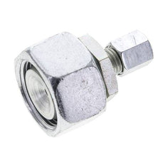 6L & 22L Verzinkter Stahl Gerade Schneidverschraubung mit Drehgelenk 160 bar NBR O-Ring Dichtungskonus ISO 8434-1