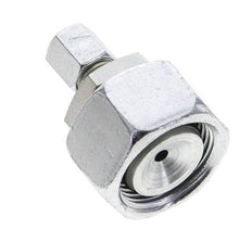 6L & 22L Verzinkter Stahl Gerade Schneidverschraubung mit Drehgelenk 160 bar NBR O-Ring Dichtungskonus ISO 8434-1