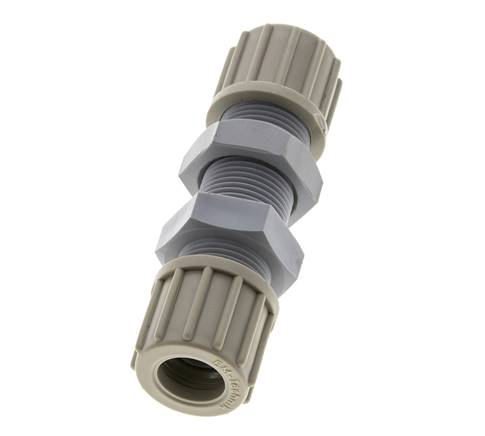 14x12mm PA Gerade Kompressionsverschraubung Bulkhead 10 bar
