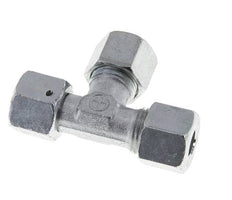 10S Verzinkter Stahl Rechter Winkel T Stück Schneid Fitting Mit Drehbar 630 Bar NBR Einstellbar ISO 8434-1