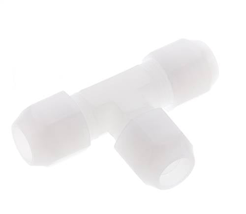 12x14 mm PVDF T-Form Tee Schlauchanschluss 10bar/145psi